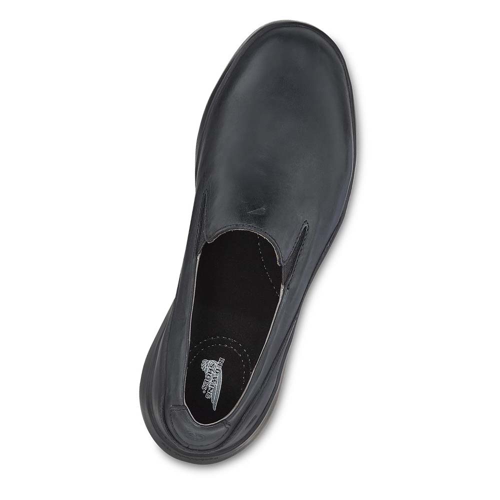 Red Wing Zero-G Lite SOFT TOE LEATHER SLIP-ON Work Women's Safety Shoes Black | ZA 119BEX